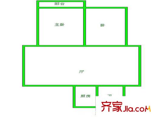 安如村戶型圖戶型圖2室 2室1廳1衛(wèi)1廚