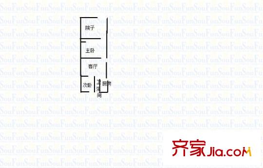 安如村戶型圖戶型圖 2室 2室1廳1衛(wèi)1廚