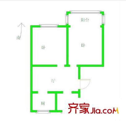 小火瓦巷小區(qū)戶型圖 戶型圖 2室 2室1廳1衛(wèi)1廚