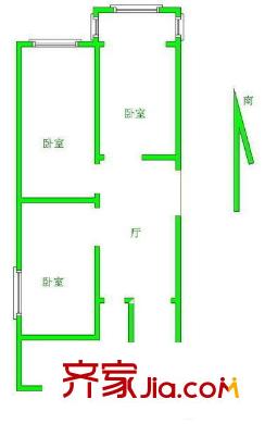 三步兩橋戶型圖戶型圖 3室 3室1廳1衛(wèi)
