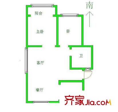 天然居戶型圖戶型圖 2室 2室2廳1衛(wèi)1廚