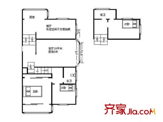 金基唐城戶型圖戶型圖 3室 3室2廳2衛(wèi)1廚