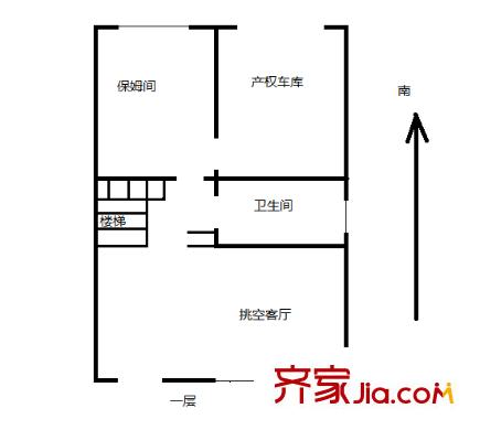 金基唐城戶型圖戶型圖 1室 