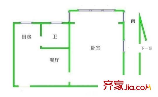 場門口小區(qū)戶型圖戶型圖 1室 1室1廳1衛(wèi)1廚