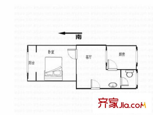 江畔人家戶型圖戶型圖1室 