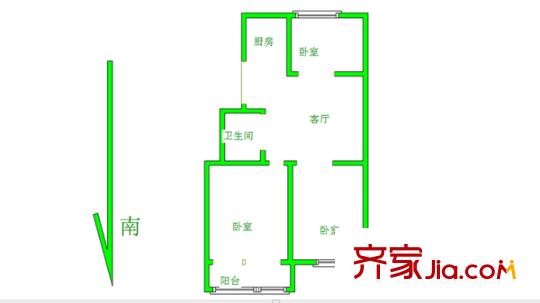 港寧園小區(qū)戶型圖戶型圖 3室 3室2廳1衛(wèi)1廚