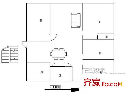 港寧園小區(qū)戶型圖戶型圖 4室 4室2廳1衛(wèi)1廚