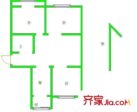 港寧園小區(qū)戶型圖戶型圖 3室 3室2廳1衛(wèi)1廚