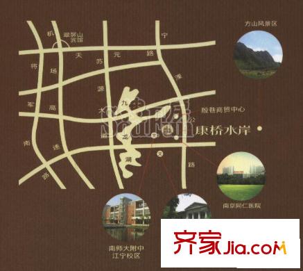 同仁康橋水岸交通圖