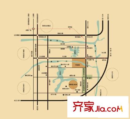 同仁康橋水岸交通圖