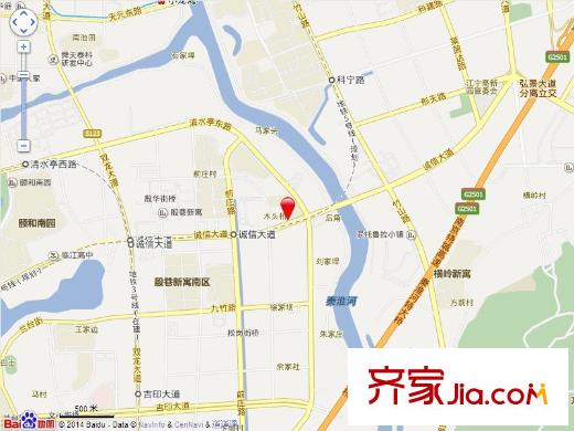 中冶天城交通圖
