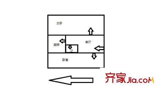 拉薩路住宅戶型圖戶型圖 2室 2室1廳1衛(wèi)1廚
