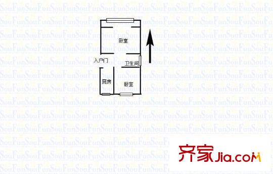 拉薩路住宅戶型圖戶型圖 2室 2室1廳1衛(wèi)