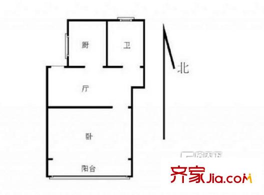北門橋小區(qū)戶型圖戶型圖1室 1室1廳1衛(wèi)1廚