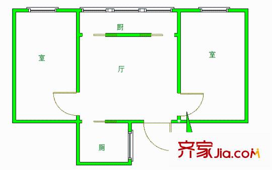 北門橋小區(qū)戶型圖 戶型圖 2室 2室1廳1衛(wèi)
