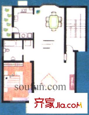 碧水灣西苑戶型圖戶型圖 2室 2室1廳1衛(wèi)1廚