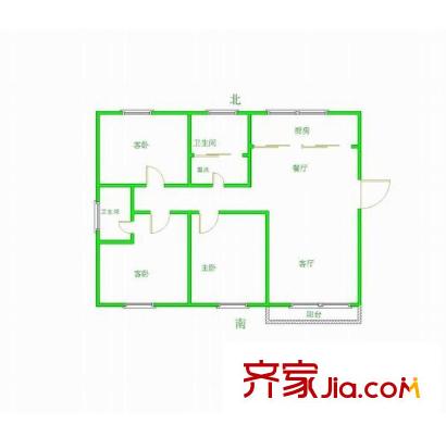 碧水灣西苑戶型圖戶型圖 3室 3室2廳2衛(wèi)1廚