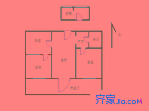 峨嵋?guī)X小區(qū)戶型圖戶型圖 3室 3室1廳1衛(wèi)1廚