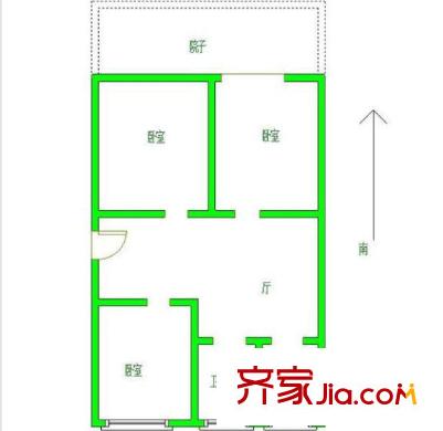 峨嵋?guī)X小區(qū)戶型圖  戶型圖 3室 