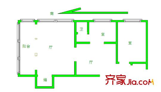 泰潤公寓 6室 戶型圖