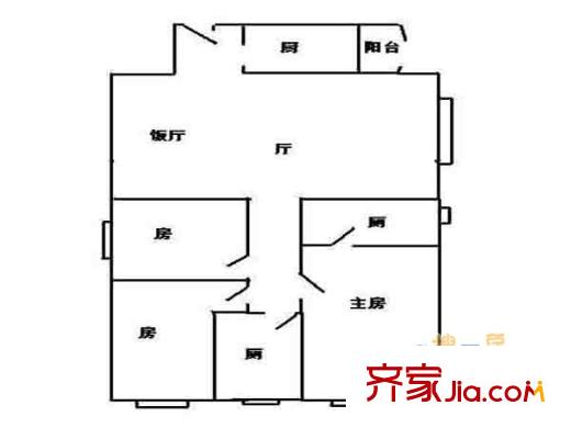 建設(shè)新村戶型圖戶型圖 3室 3室2廳2衛(wèi)1廚