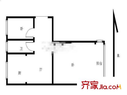 豆菜橋住宅戶型圖戶型圖 2室 2室1廳1衛(wèi)1廚