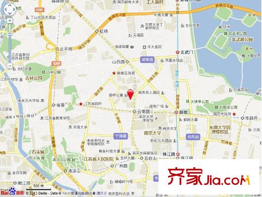 西橋花苑交通圖
