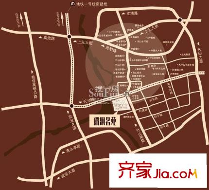 天元瑞平方米名苑交通圖瑞平方米地圖