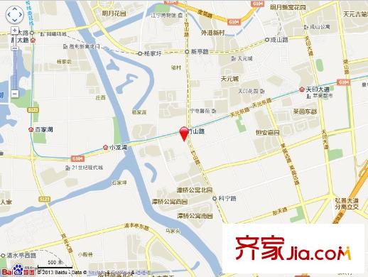 天元瑞平方米名苑交通圖