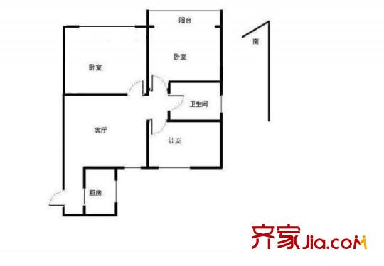 高教新村戶型圖戶型圖3室 3室1廳1衛(wèi)1廚