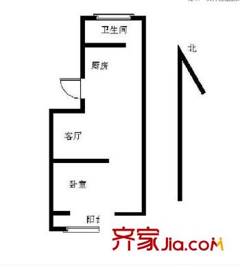 名城世紀(jì)園戶型圖戶型圖 1室 1室1廳1衛(wèi)1廚