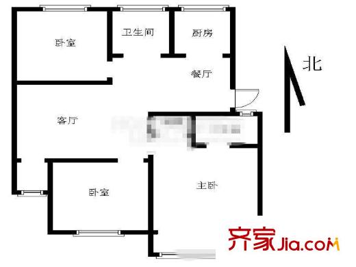 名城世紀(jì)園戶型圖戶型圖 3室 3室2廳2衛(wèi)1廚