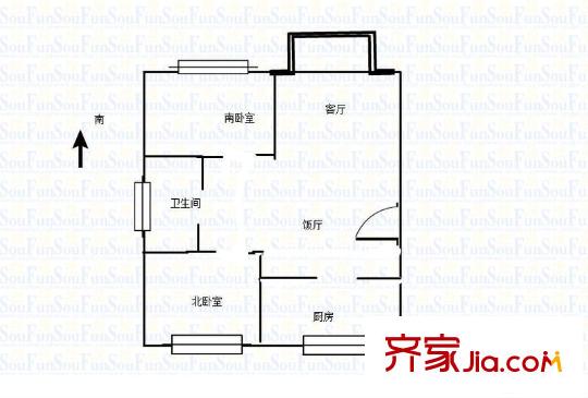 龍翔鳴翠苑戶型圖戶型圖2室 2室2廳1衛(wèi)1廚