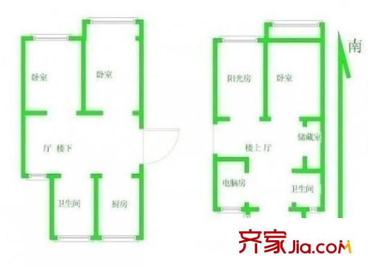 龍翔鳴翠苑戶型圖戶型圖 5室 5室3廳2衛(wèi)1廚