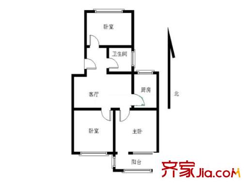 康怡花園戶型圖戶型圖3室 3室1廳1衛(wèi)1廚