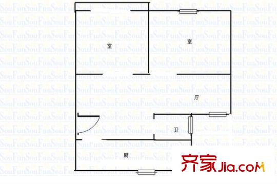 康怡花園戶型圖戶型圖2室 2室1廳1衛(wèi)1廚