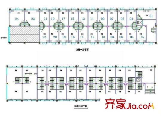 嘉順時(shí)代廣場戶型圖06#商鋪1、2層平面圖 