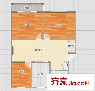 歸云堂住宅戶型圖戶型圖 3室 3室1廳1衛(wèi)
