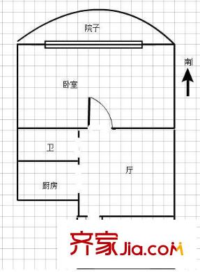 歸云堂住宅戶型圖 戶型圖 2室 2室1廳1衛(wèi)1廚