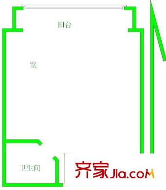 悅民公寓戶型圖戶型圖 1室 1室1廳1衛(wèi)1廚