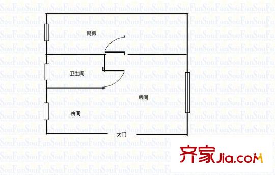 石頭城新村戶型圖戶型圖 1室 1室1廳1衛(wèi)