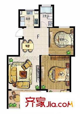 托樂(lè)嘉貴鄰居戶(hù)型圖戶(hù)型圖 2室 2室2廳1衛(wèi)1廚