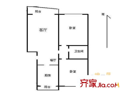 半山花園戶(hù)型圖戶(hù)型圖 2室 2室2廳1衛(wèi)1廚