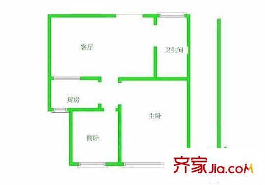 順達(dá)佳苑戶(hù)型圖戶(hù)型圖2室 2室2廳1衛(wèi)1廚