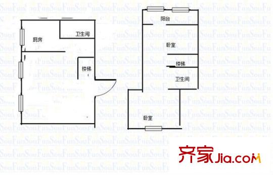 圣淘沙花城戶型圖戶型圖 2室 2室2廳2衛(wèi)1廚