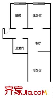 城市花園 2室 戶型圖