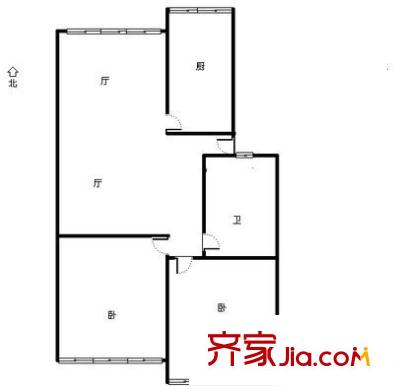 城市花園 2室 戶型圖