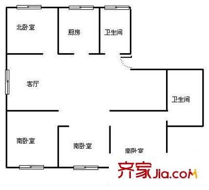 城市花園 4室 戶型圖