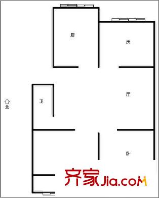 城市花園 2室 戶型圖