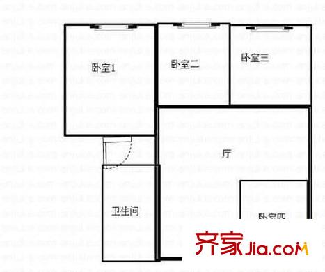 城市花園 4室 戶型圖